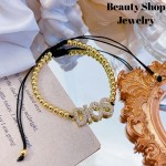 pulsera balin con dije oro chino 18k 12&
