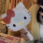 Espejo sanrio con materiales cristal manualidad