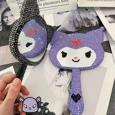 Espejo sanrio con materiales cristal manualidad