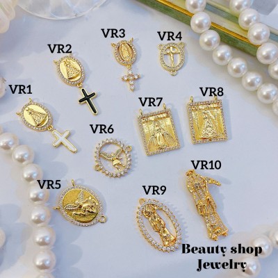 #vr dije religion con cadena ajustable 3$ (14&sencilla 16&ajustable)