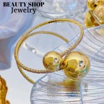 pulsera rigida con pedreria oro chino18k