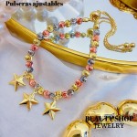 pulsera ajustable balin raya catier 16&