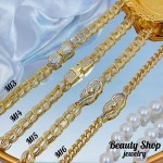 #M Pulsera oro chino  lujo oro (&9.5）