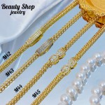#M Pulsera oro chino  lujo oro (&9.5）