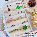 #B Anillos lujo ajustable Baño oro 18k  （&10）