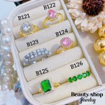 #B Anillos lujo ajustable Baño oro 18k  （&10）