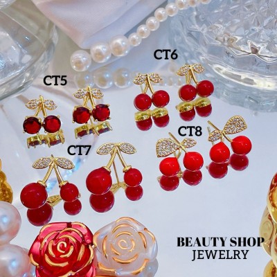 #ct zarcillo cereza oro chino18k 11&