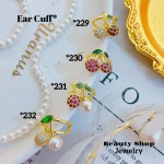 Ear cuff Cereza oro chino