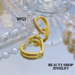 #wg zarcillo lujos oro chino 18k 13&