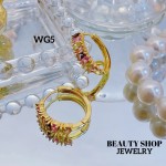 #wg zarcillo lujos oro chino 18k 13&