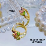 #wg zarcillo lujos oro chino 18k 13&