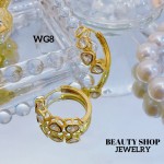 #wg zarcillo lujos oro chino 18k 13&