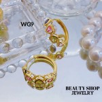 #wg zarcillo lujos oro chino 18k 13&