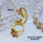 #wg zarcillo lujos oro chino 18k 13&