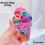 estuche de colas y gancho de nina 8&