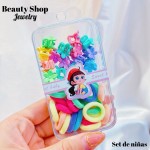 estuche de colas y gancho de nina 8&