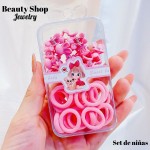 estuche de colas y gancho de nina 8&