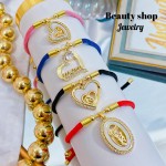 pulsera hilo con dije mama