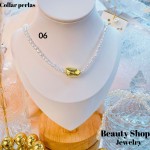 cadena perla con dije gold field 11&