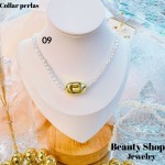 cadena perla con dije gold field 11&