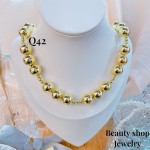 #Q cadena balin elegante oro chino18k 18&