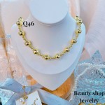 #Q cadena balin elegante oro chino18k 18&