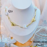 #Q cadena balin elegante oro chino18k 18&