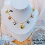 #Q cadena balin elegante oro chino18k 18&
