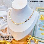 Choker sencillos figura oro chino 1.5