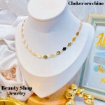 Choker sencillos figura oro chino 1.5
