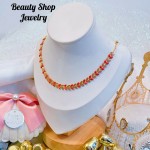 choker colores oro chino （&8)