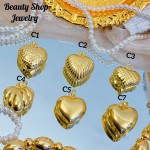 #C Cadena con dije corazon 12.5&-14& con cadena ajustable 2.7$