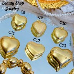 #C Cadena con dije corazon 12.5&-14& con cadena ajustable 2.7$