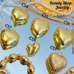 #C Cadena con dije corazon 12.5&-14& con cadena ajustable 2.7$