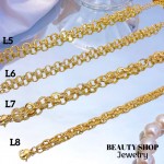 #L Pulsera sin dije  oro chino 8&
