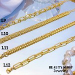 #L Pulsera sin dije  oro chino 8&