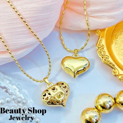 cadena corazon doble usos (solo dije 1.85$) 12.50& 14&ajustable