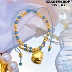 Pulsera ajustable con dije Corazon 12&
