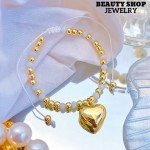 Pulsera ajustable con dije Corazon 12&