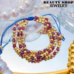 pulsera triple con balines 16&