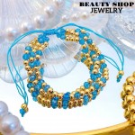 pulsera triple con balines 16&