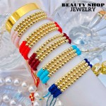 pulsera triple con balines 14.5&