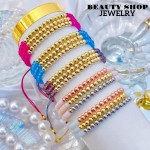 pulsera triple con balines 14.5&