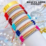 pulsera triple con balines 14.5&