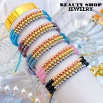 pulsera triple con balines 14.5&