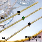 Pulsera elegante con Piedra Oro Chino 15&
