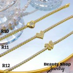 Pulsera elegante con Piedra Oro Chino 15&