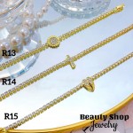 Pulsera elegante con Piedra Oro Chino 15&