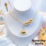 choker eslabon con dije corazon 12&