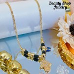 choker nuevo con color balín oro chino （&12）